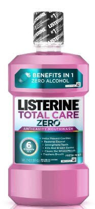 MOUTHWASH, LISTERINE TOTAL CARE ZERO FRESH MINT 500ML (6/CS)
