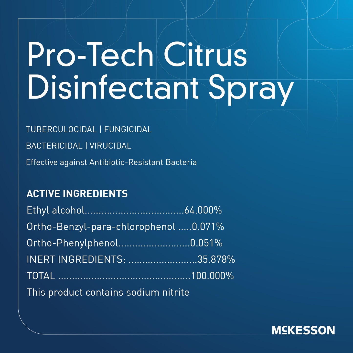 DISINFECTANT, SPRAY PRO-TECH CITRUS 16OZ (12/CS)