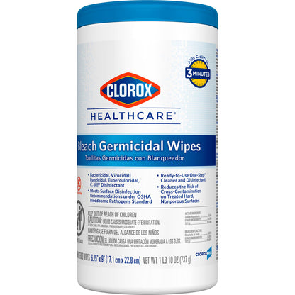WIPE, GERMICIDAL CLOROX 6.75"XX9" 70/CT (6CT/CS) SALFLD