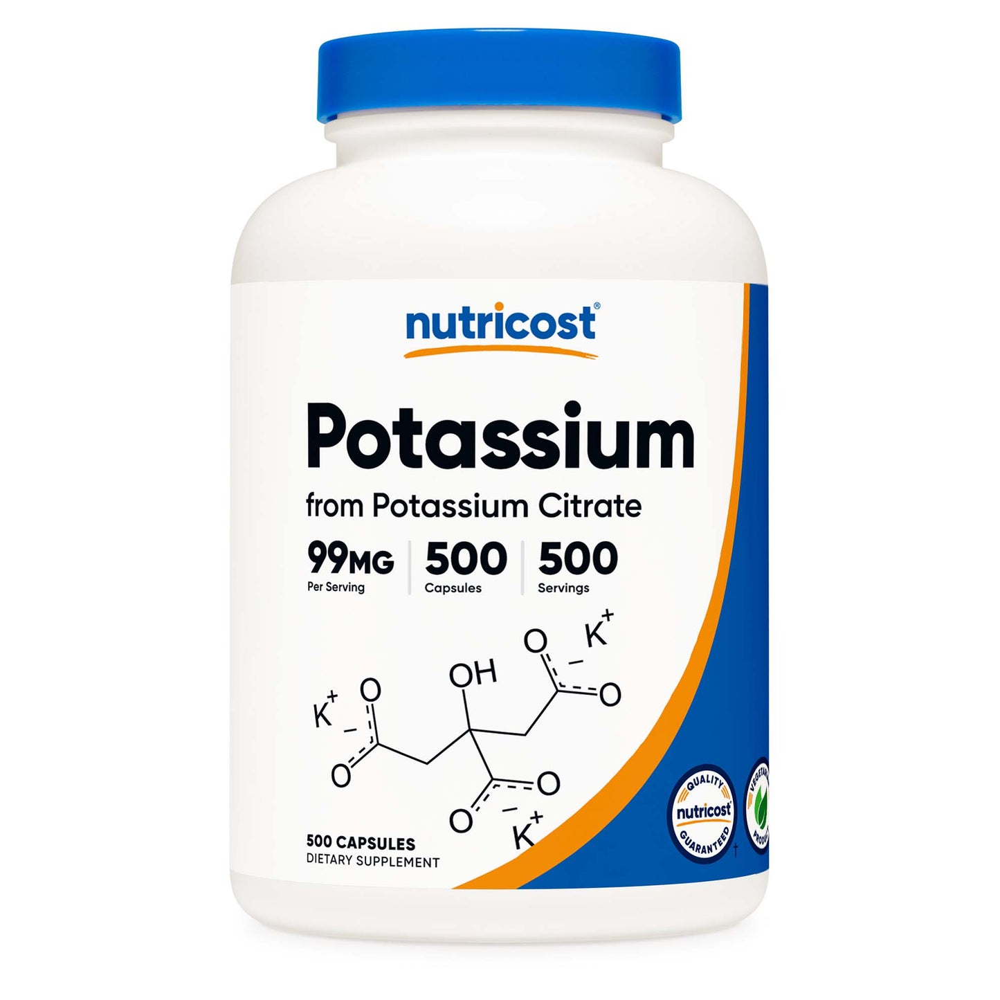 VITAMIN, CAP POTASSIUM CITRATE99MG (500/BT 12BT/CS)