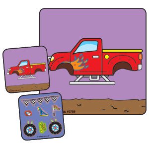 STICKER, MAKE A MONSTER TRUCK (90/RL)