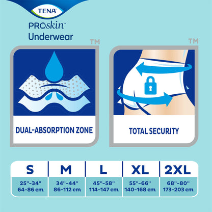 UNDERWEAR, TENA EXTRA PROTECTIVE XLG (12/BG 4 BG/CS)