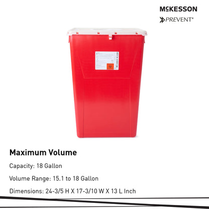 CONTAINER, SHARPS RED 18GL (7/CS)