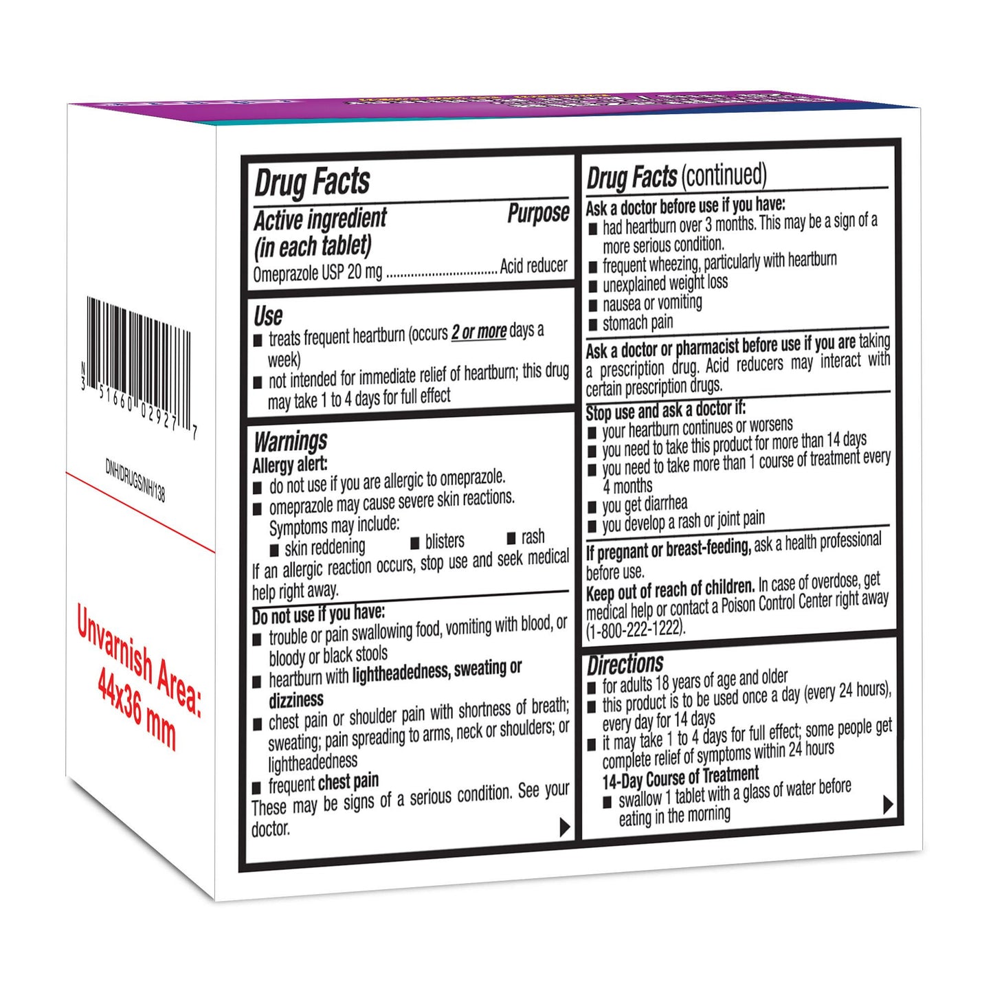 OMEPRAZOLE DR, TAB 20MG (14/BT)