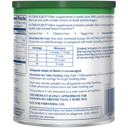 NUTRISOURCE FIBER, PDR 7.2OZ (4/CS)
