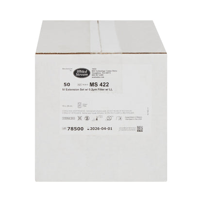 IV EXTENSION SET, STND BORE FILTER .2M M/F LL 10" (50/CS)