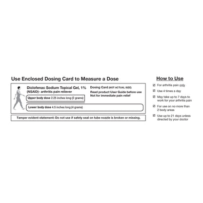 DICLOFENAC SODIUM, GEL TOPICAL1% 100GM (24/CS)