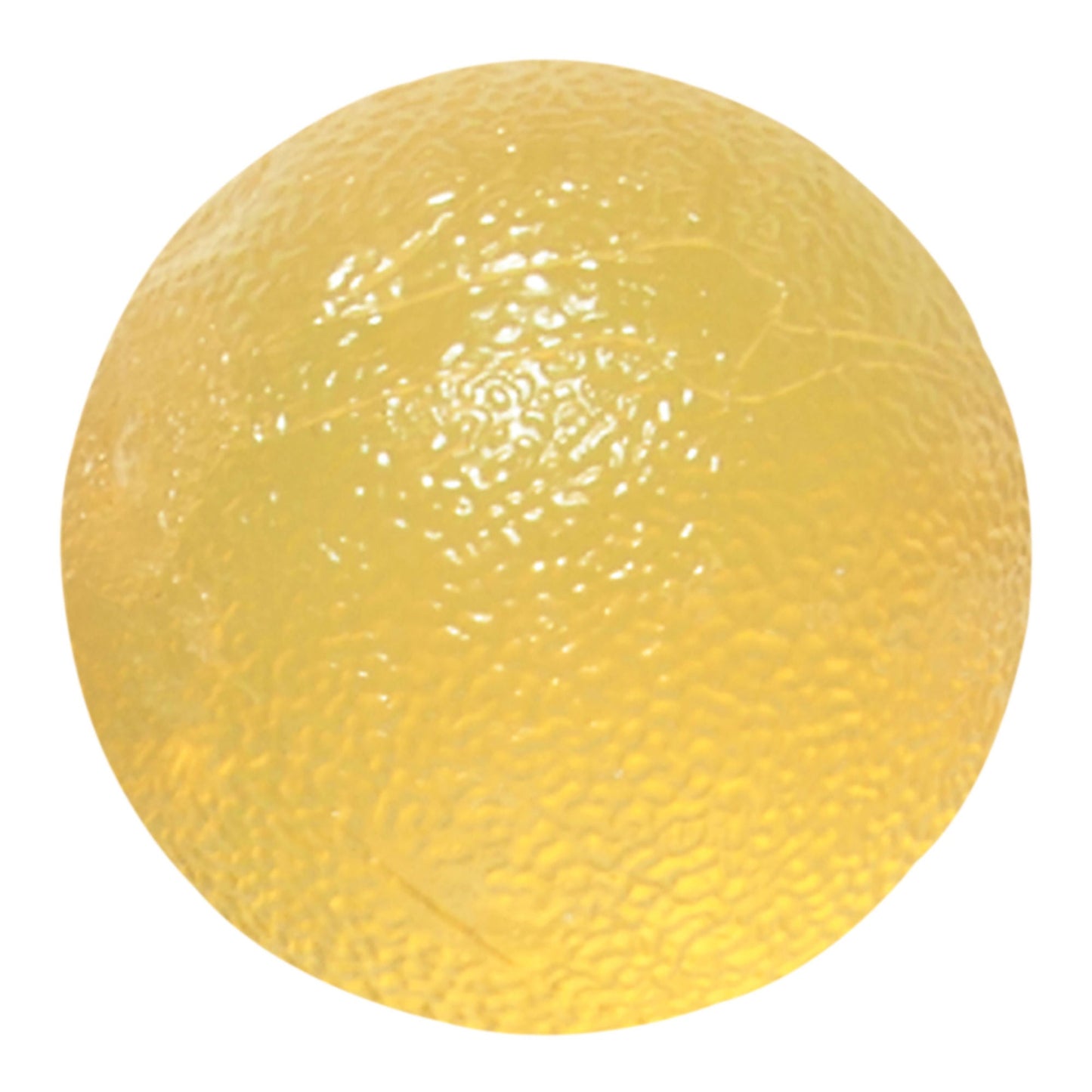 BALL, CANDO EXERCISE F/GRIP STRENGTH YLW