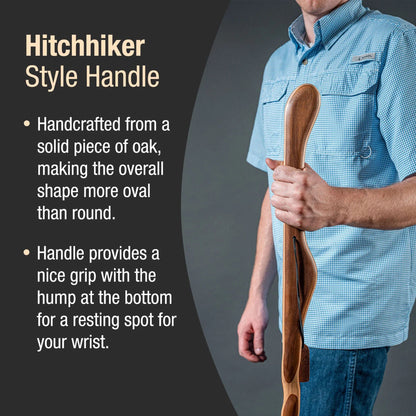 STICK, WALKING WOOD BRAZOS 48 TWISTED OAK HITCHHIKER RED 48'
