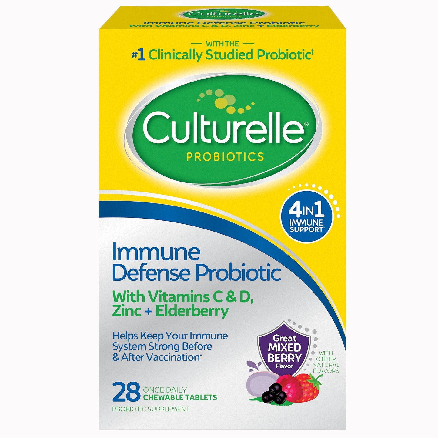SUPPLEMENT, TAB CHEW CULTURELLE ADLT IMMUNE (28/BX 24BX/CS)