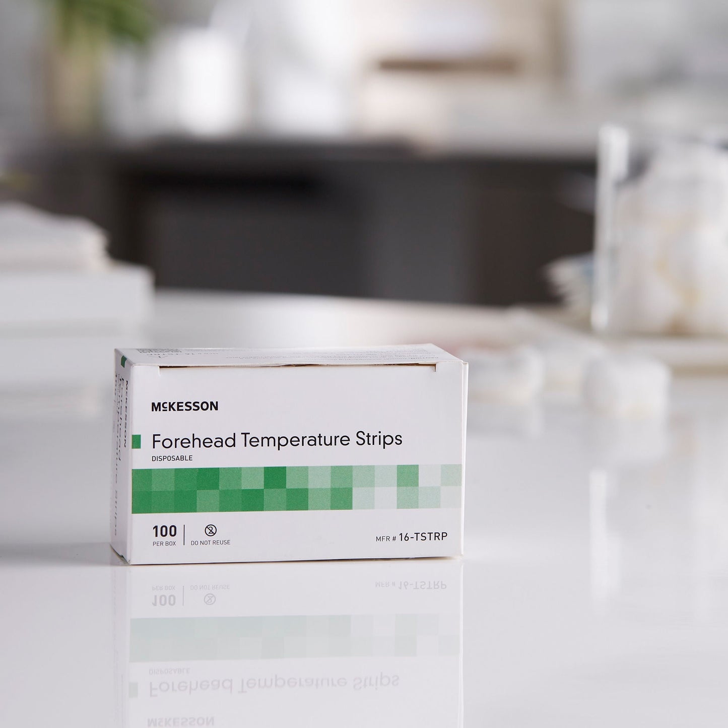 THERMOMETER, STRIP ADH SINGLE-USE (100/BX 24BX/CS)