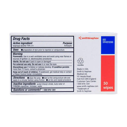 WIPE, IV PREP (50/BX)