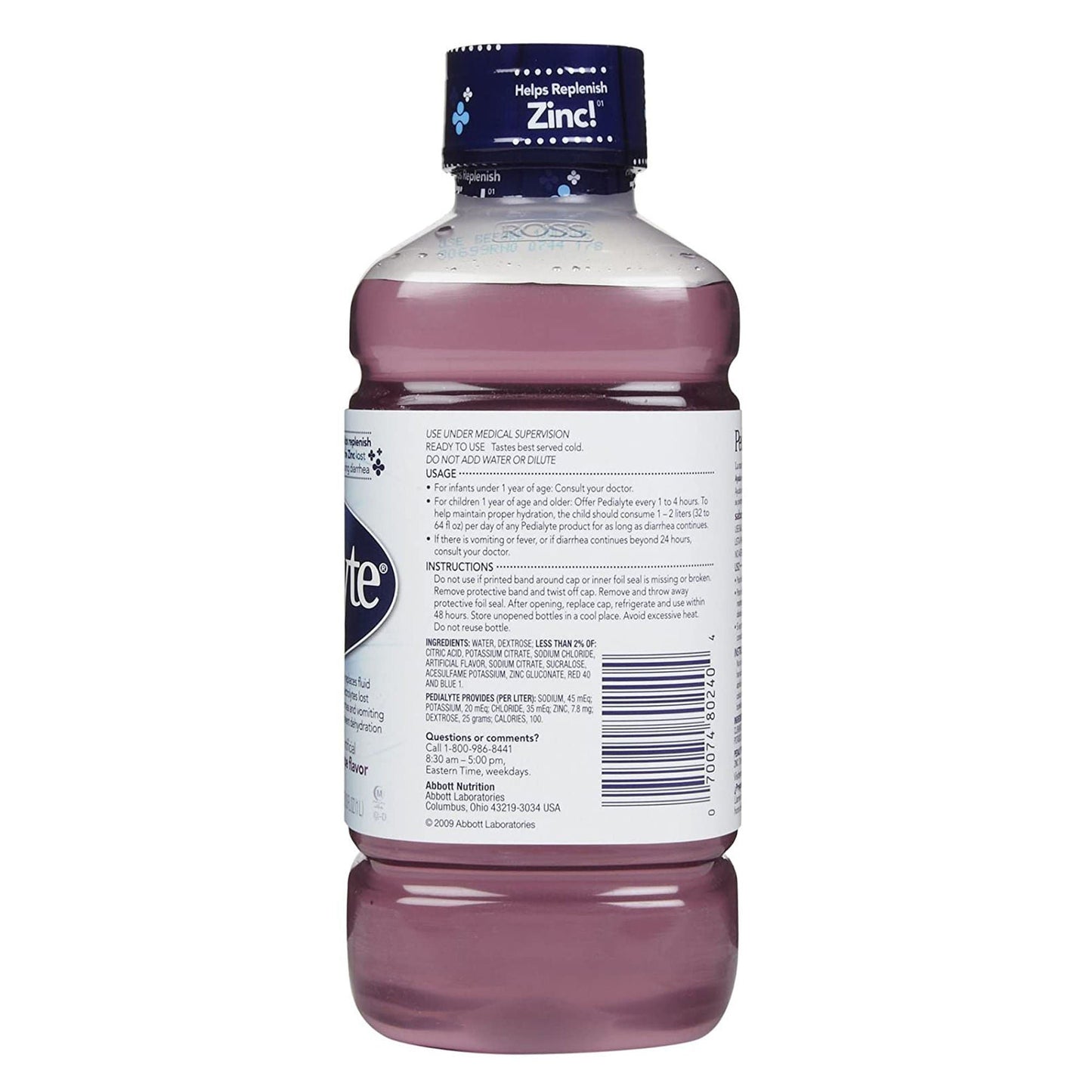 PEDIALYTE, RTF GRAPE 1L BTL (8/CS))