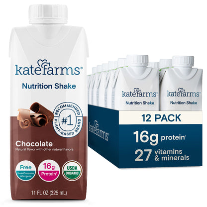 SHAKE, NUTRITION KATE FARMS CHOCOLATE 11FL OZ 325ML (12/CS)