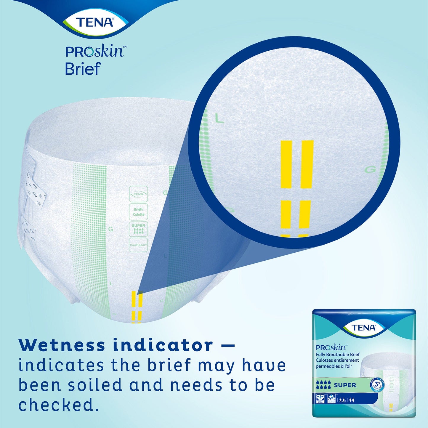BRIEF, TENA PROSKIN SUPER MED (20/BG 4BG/CS)