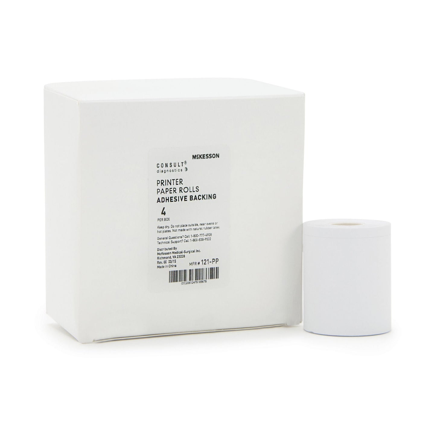 PAPER, THERMAL ADHSV F/121-120ANLYZ (4/BX 50BX/CS)
