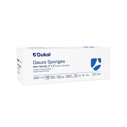 SPONGE, GAUZE 2"X2" 8PLY N/S (200/BG 25BG/CS)