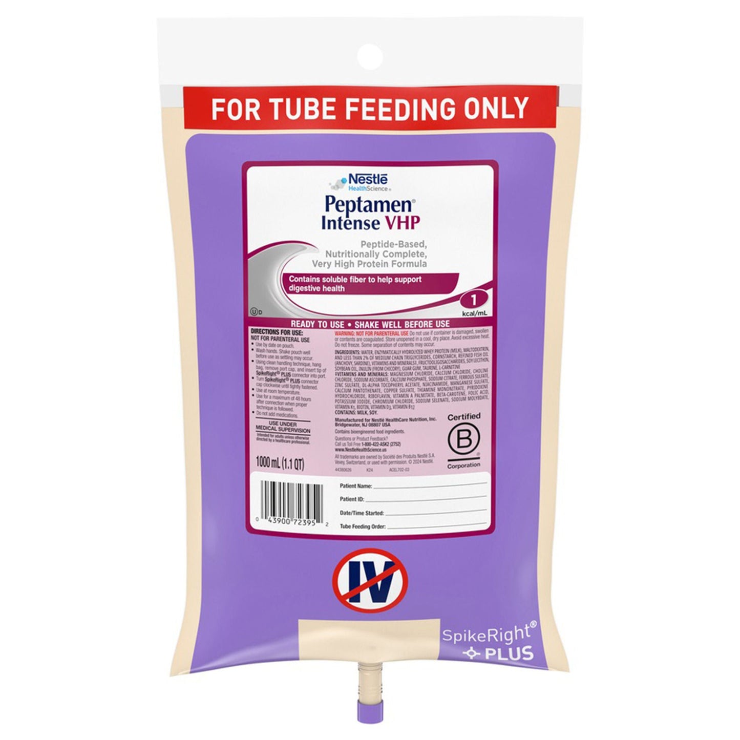 PEPTAMEN, VHP INTNSE SPIKERT +1000ML (6/CS)