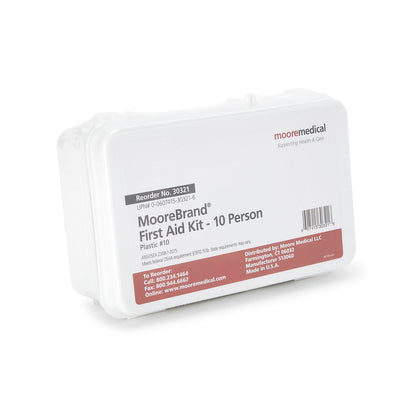 FIRST AID KIT, 10PERSON PLAS 5"X3"X8" (12/CS)
