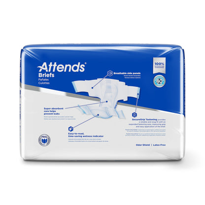 BRIEF, ATTENDS XHEAVY ABSORBENCY MED (25/BG 4BG/CS)