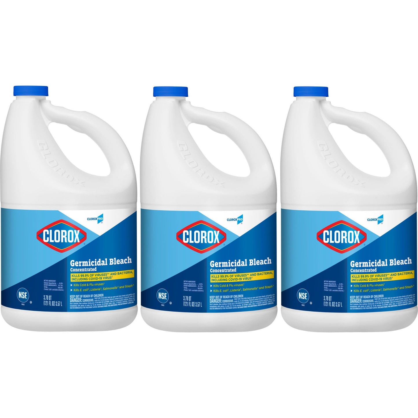 BLEACH, CLOROX GERMICIDAL CONCLIQ 121OZ (3/CS) SALFLD