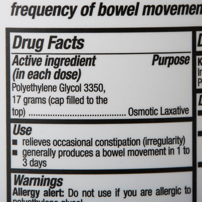 POLYETHYLENE GLYCOL, PDR 30DOSE 17.9OZ (12/CS)