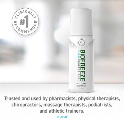 BIOFREEZE PRO, ROLL-ON GRN 3OZ (12/BX 12BX/CS)