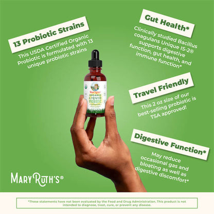 SUPPLEMENT, LIQ ORGANIC PROBIOTIC UNFLAVORED 2OZ (6/CS)