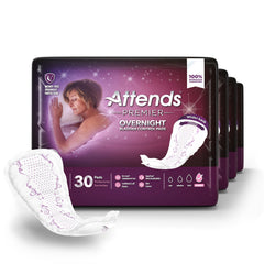 PAD, BLADDER CNTRL ATTENDS PREMIER OVERNIGHT (30/BG 4BG/CS)