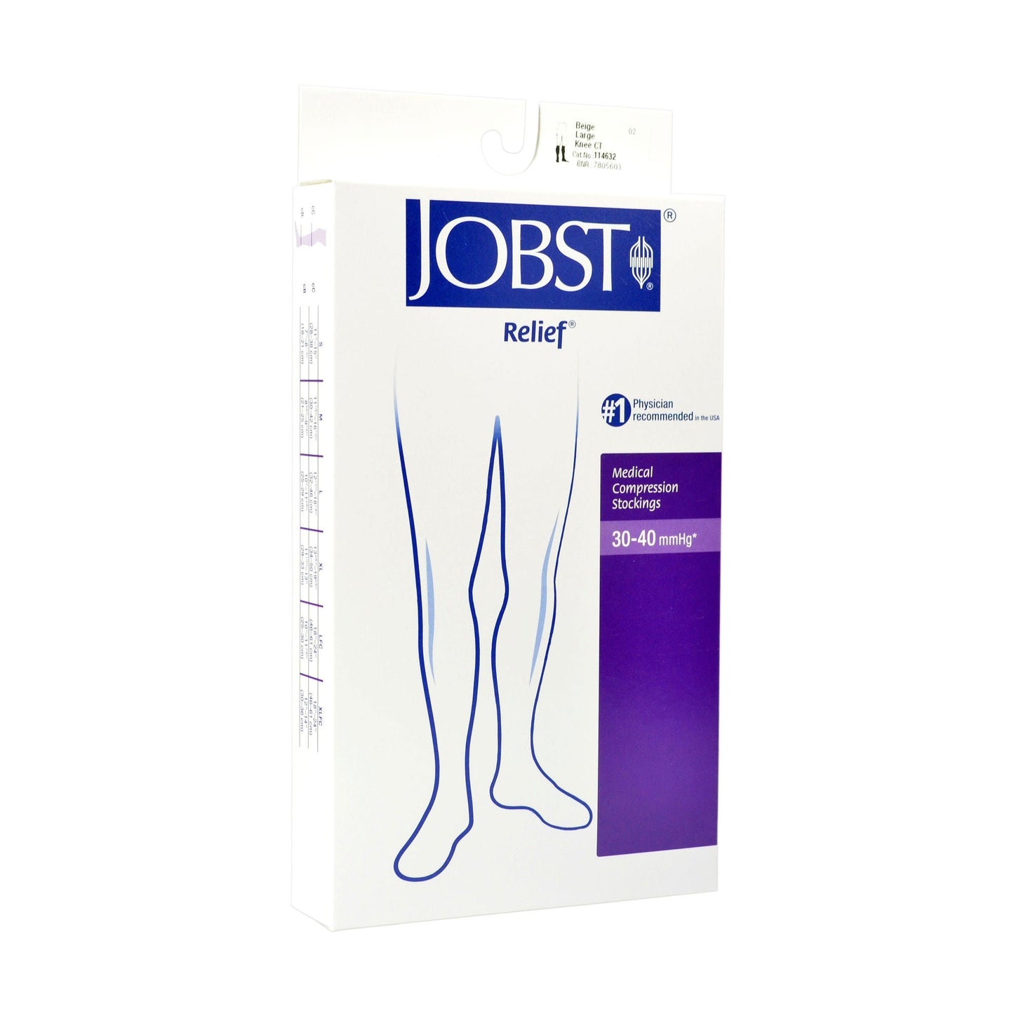 STOCKING, VASC KNEE BGE 30-40MMHG LG
