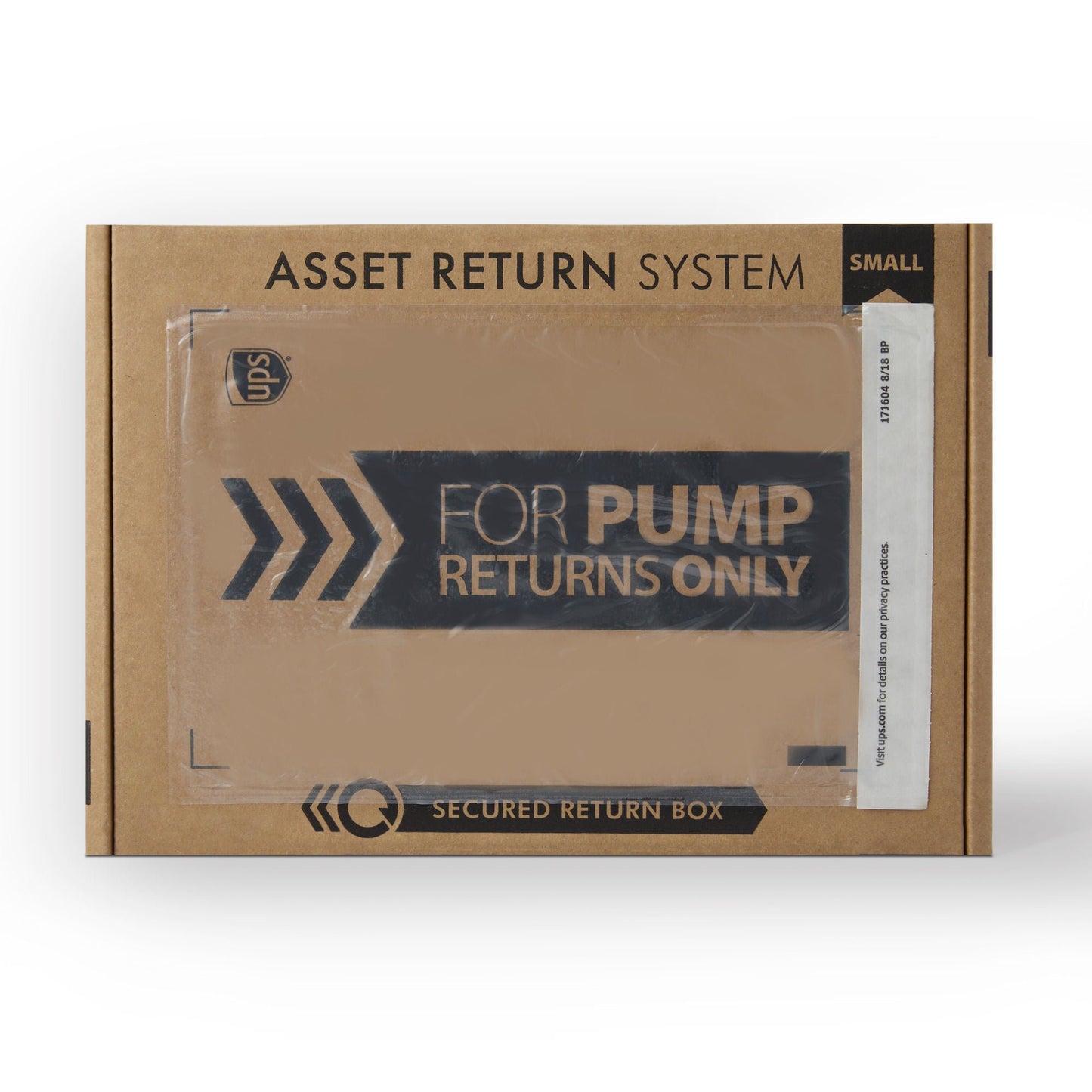 BOX, RETURN ASSET PUMP SM PREPAID (24/CS)