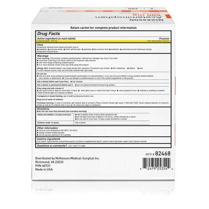 ACETAMINOPHEN TAB 500MG 250 X 2 UD BX 12BX/CS