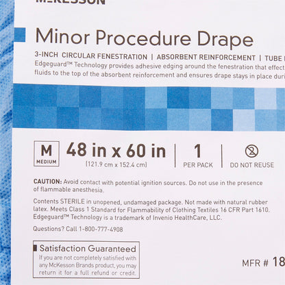DRAPE, SURGICAL MINOR PROC STR48"X60" (20/CS)