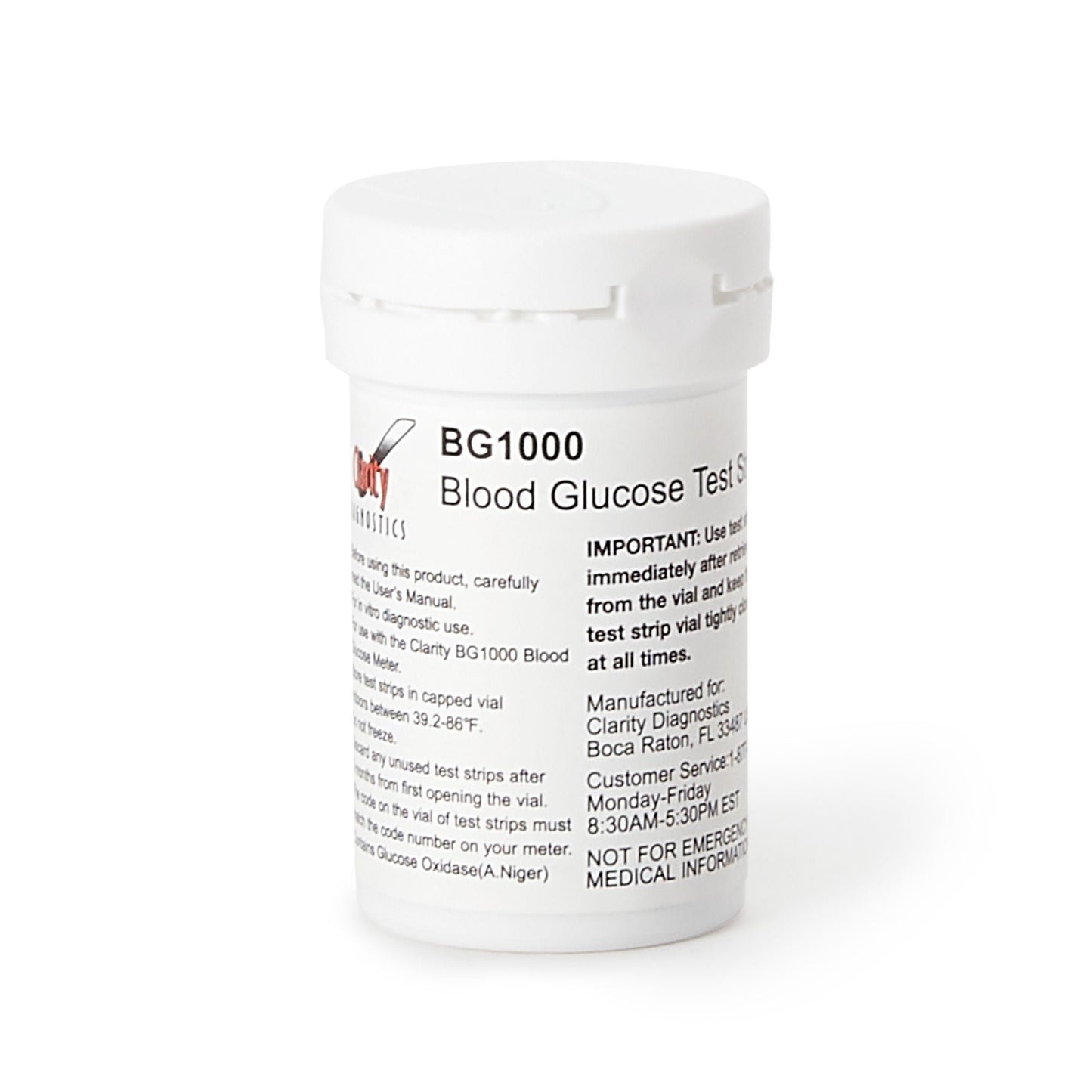 TEST STRIP, BLD GLUC CLARITY 1000 (50/BX)
