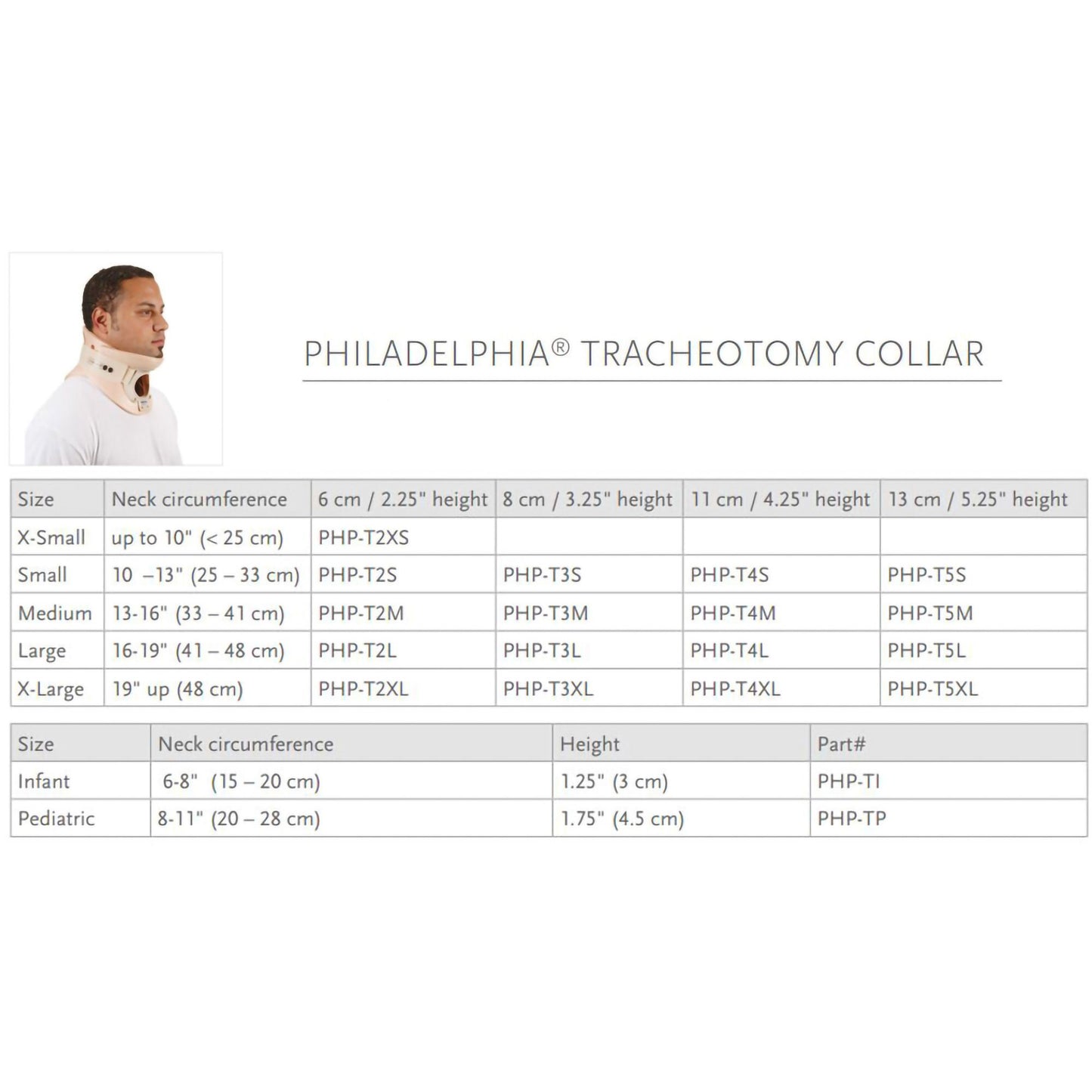 CERVICAL COLLAR, PHLDELPHIA W /TRACH OPN 3 1/4"MED