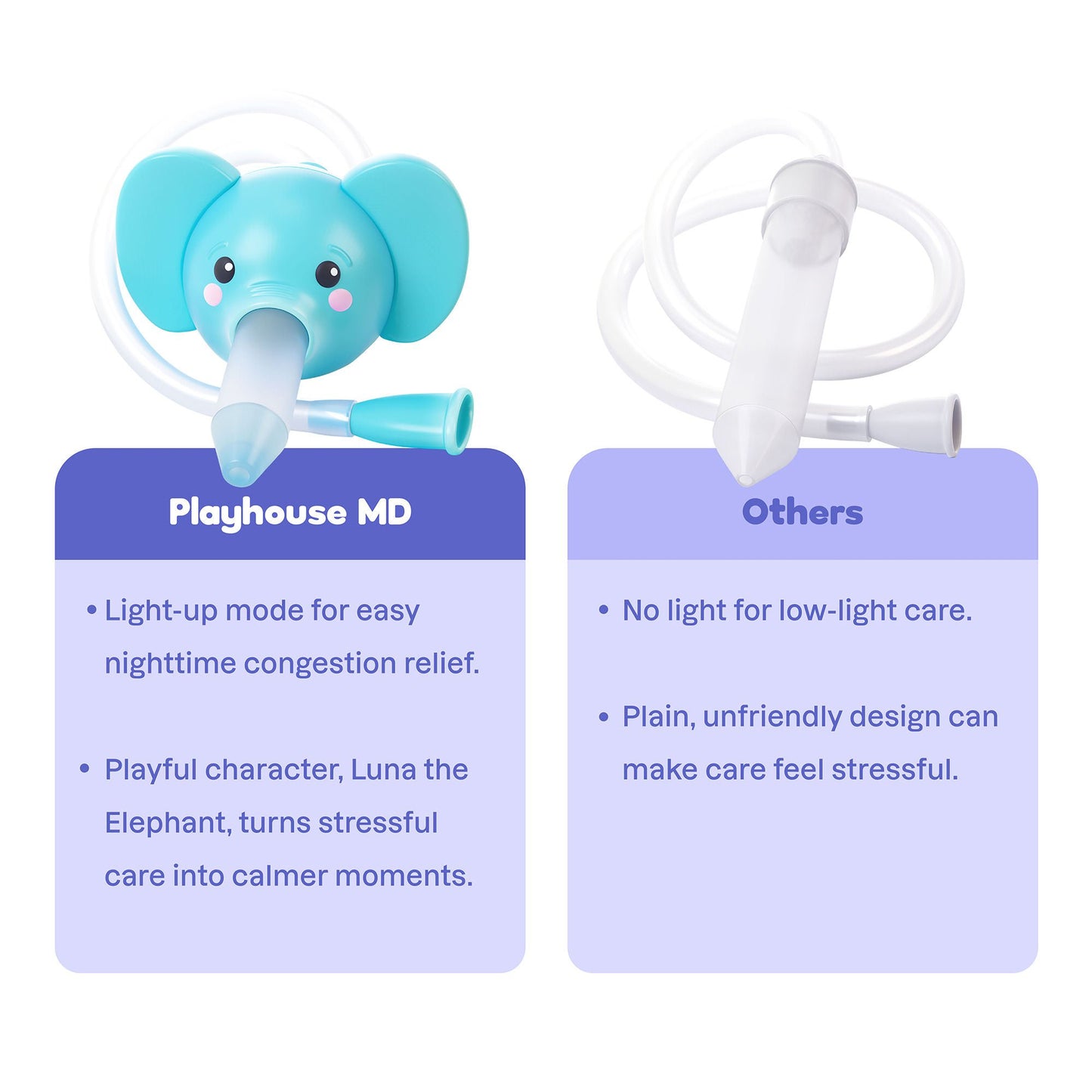 ASPIRATOR, NASAL LIGHT-UP ELEPHANT (12/CS)