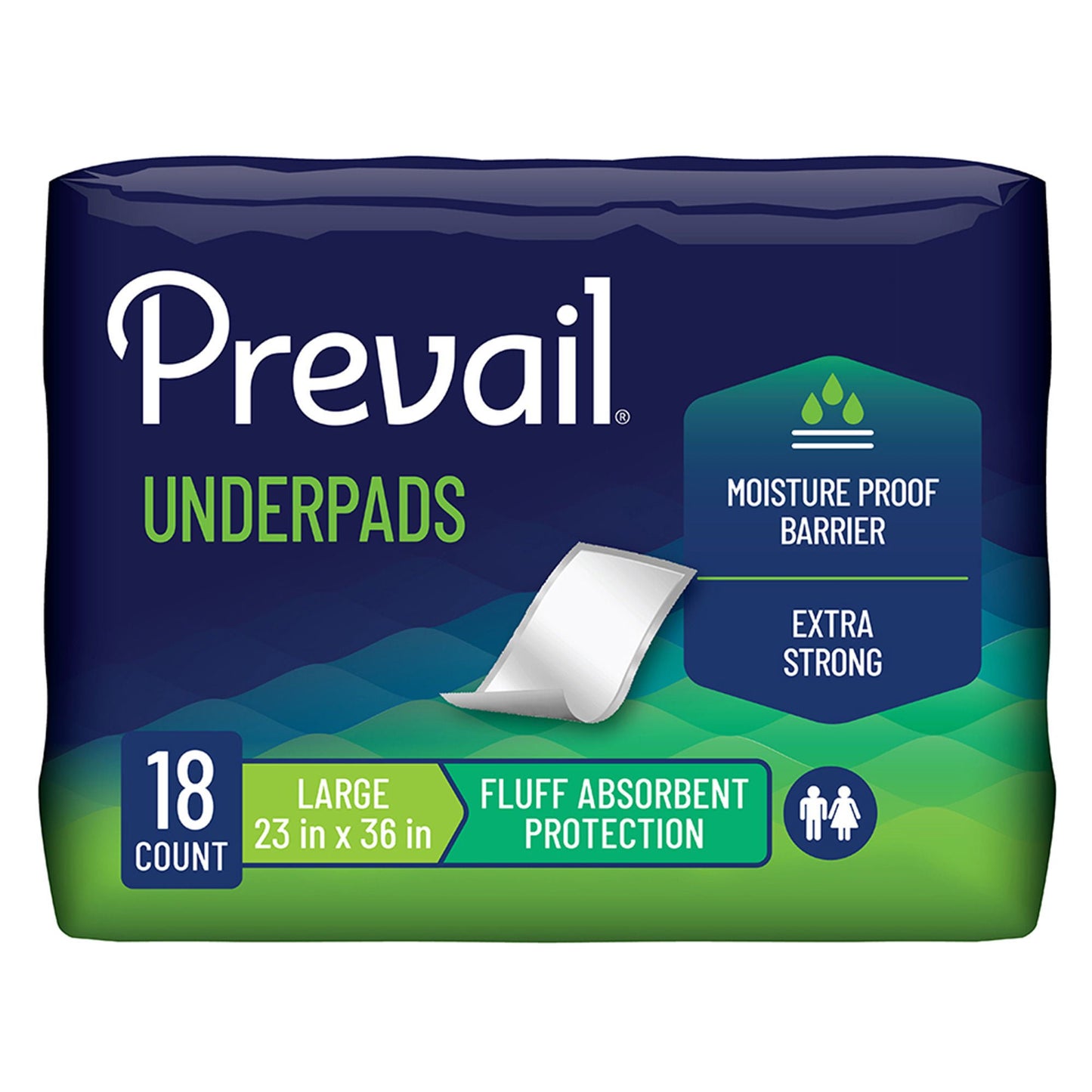 UNDERPAD, PREVAIL LG (18/BG 4BG/CS)