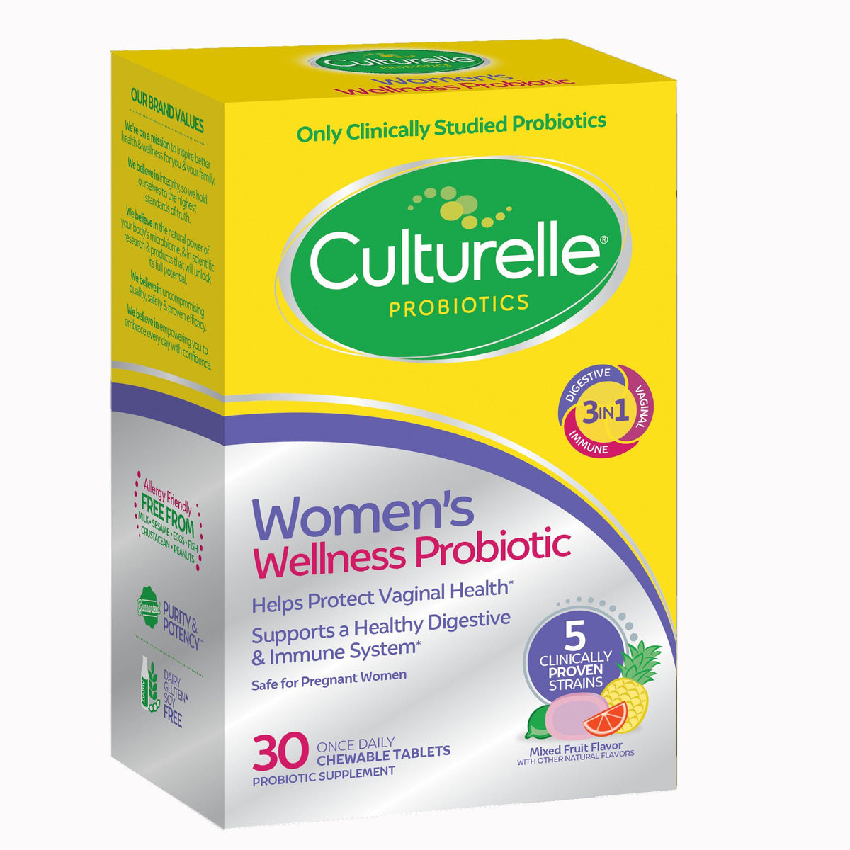 SUPPLEMENT, TAB CHEW CULTURELLE WMN PROBIOTIC (30/BX 24BX/CS