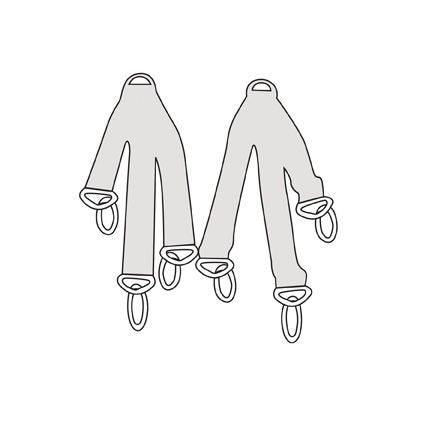 STRAPS, F/PATIENT SLINGS (1/ST)