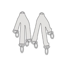 STRAPS, F/PATIENT SLINGS (1/ST)