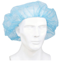 CAP, BOUFFANT LF SB BLU 24" (100/BX 5BX/CS)