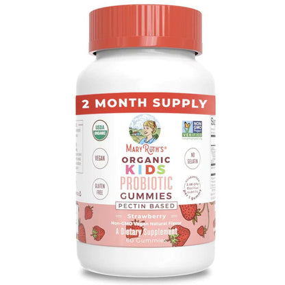 SUPPLEMENT, GUMMIE ORGANIC KIDS PROBIOTIC STRWBRY 60CT (6/CS