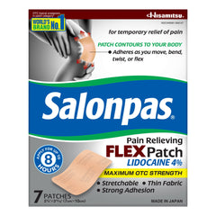 SALONPAS, PATCH LIDOCAINE FLEX(7/EA 5/PK 8PK/CS)