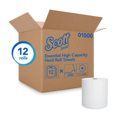 TOWEL, PAPER SCOTT 8" WHT (12RL/CS) KIMCON