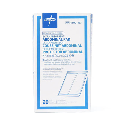 PAD, CARING ABDN COMBINE STR 8"X7 1/2" (20/BX 12B