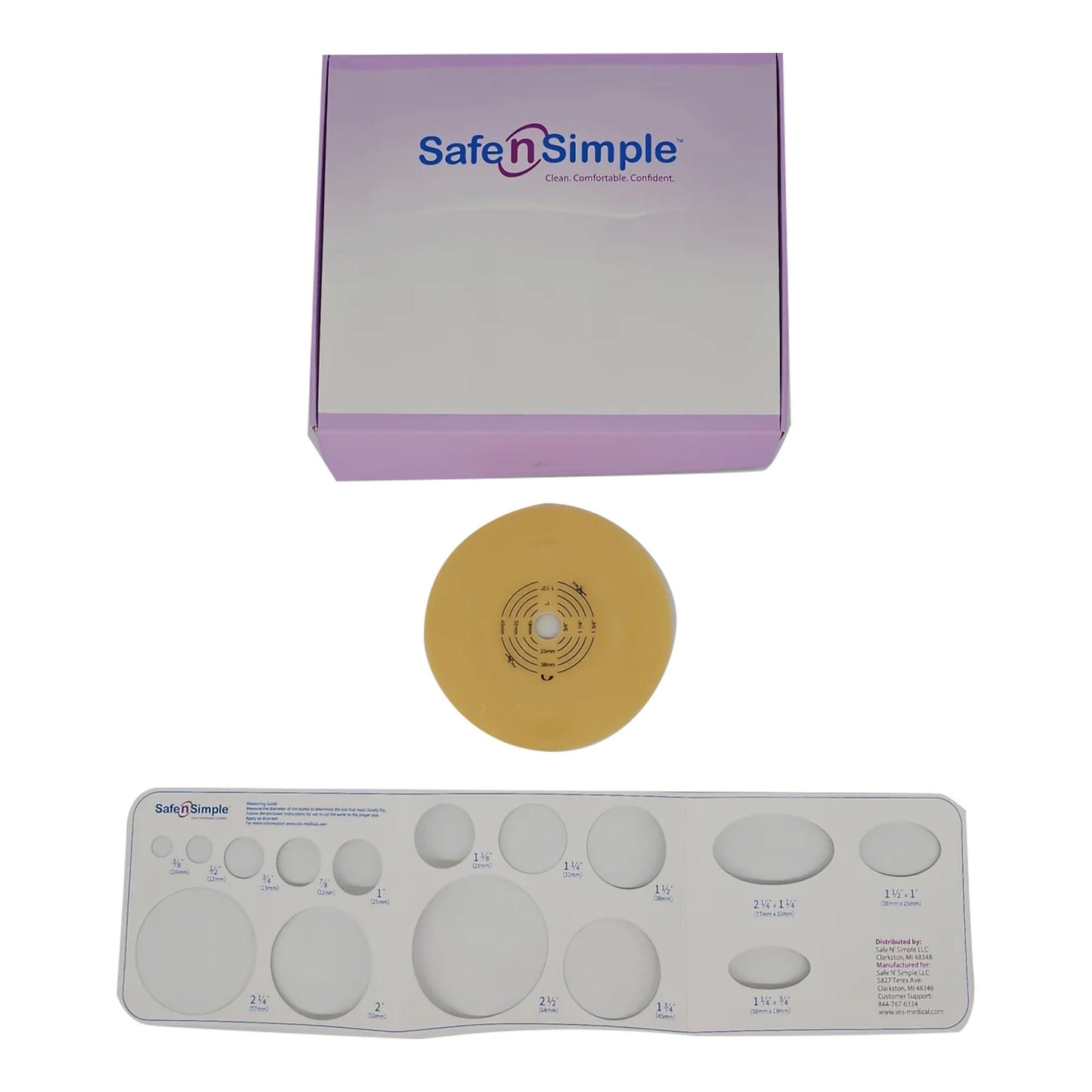 BARRIER, OSTOMY 2PC EXT HYDROCOLLOID 1 1/4"" (5/BX 8BX/CS)