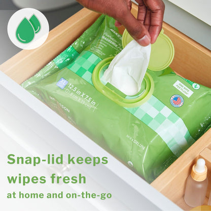 WIPE, WET FLUSHABLE XL UNSCNTDSFT PK W/LID (96/PK 6PK/CS)