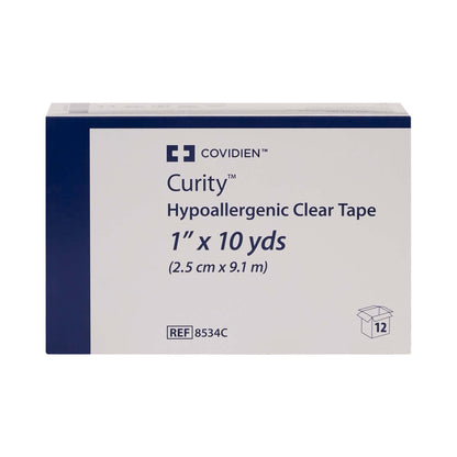 TAPE, ADHSV CLR 1"X10YDS (12/BX 10BX/CS) KENDAL