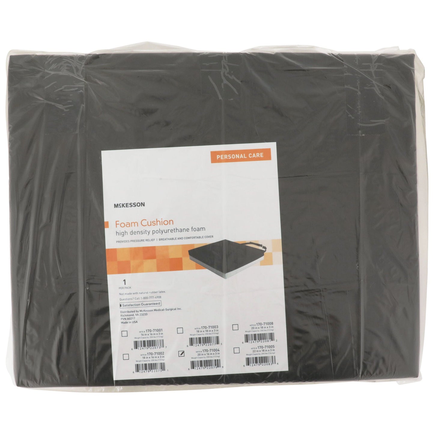 CUSHION, SEAT FM 20"X16"X3" (5/CS)