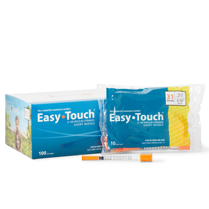 SYRINGE/NDL, EASY TOUCH .5CC 31GX5/16" (100/BX 5BX/CS)